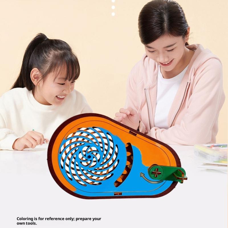Science Kit - Креативный набор для STEM-образования: деревянный спиннер