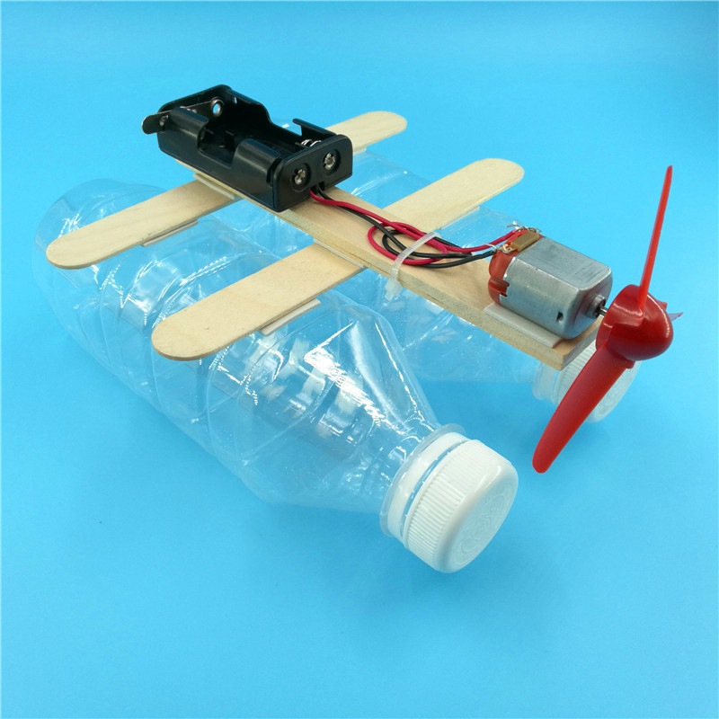 Science Diy Model - Сборная модель ветряной турбины, деревянная лодка,