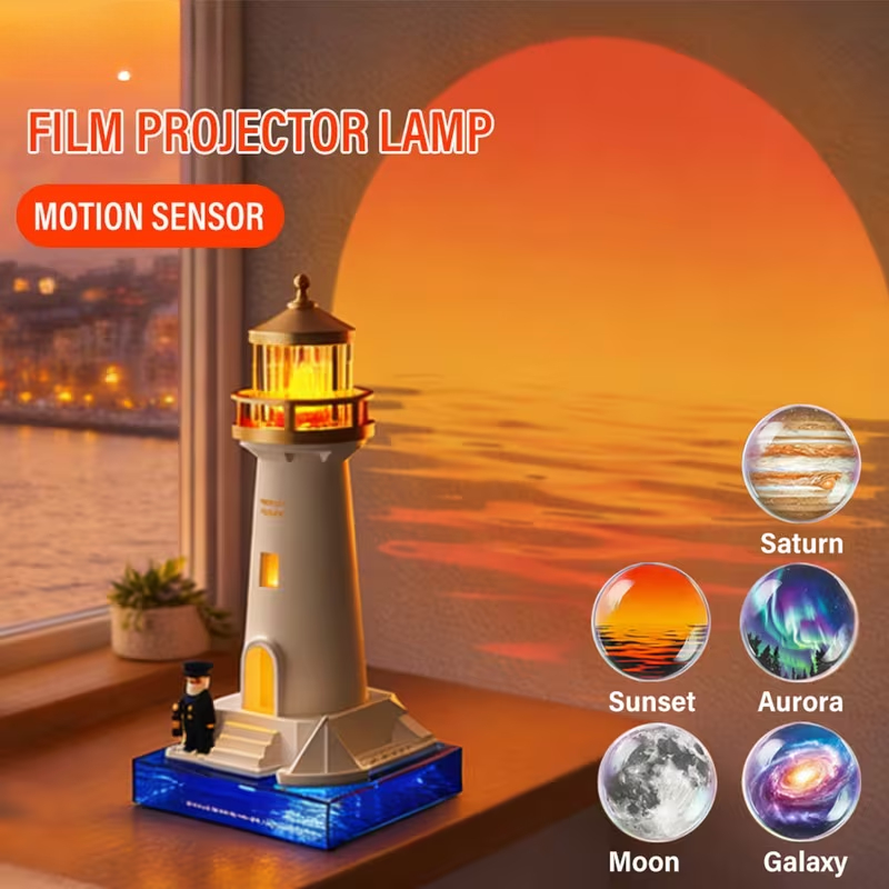 Planetarium Projector Home - Многофункциональный LED-проектор 5-в-1: ночник-маяк с датчиком