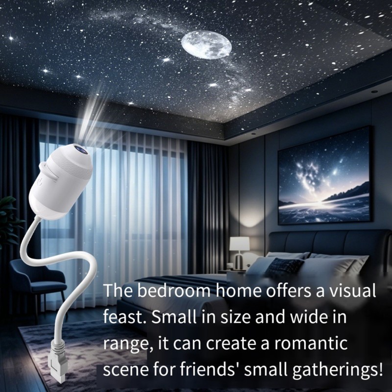 Planetarium Projector Home - USB-проектор «Мини-галактика» с 24 слайдами для