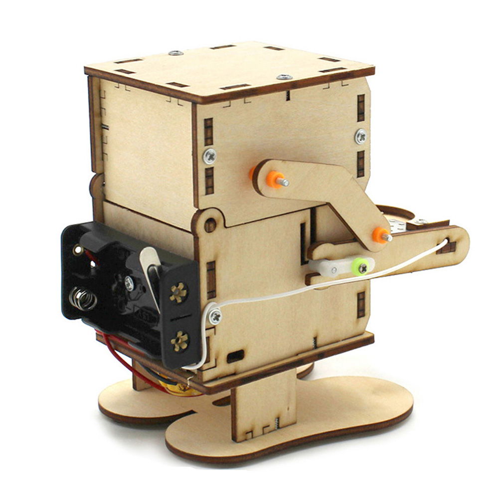 Деревянный сборный робот-монет – обзор и цена Science Diy Model