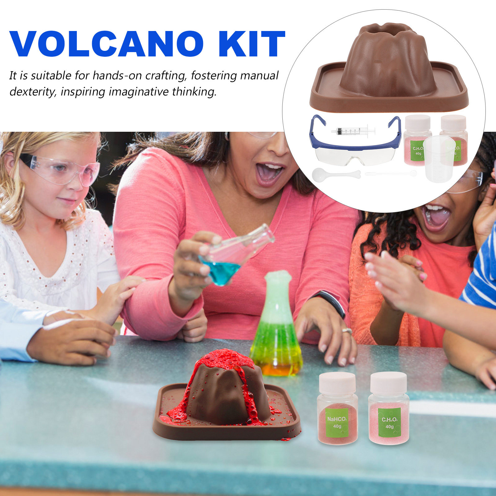 Набор для экспериментов по изв – обзор и цена Volcano Kit Eruption